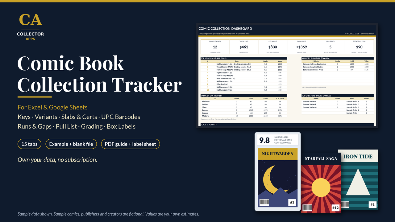 Comic Book Collection Tracker cover